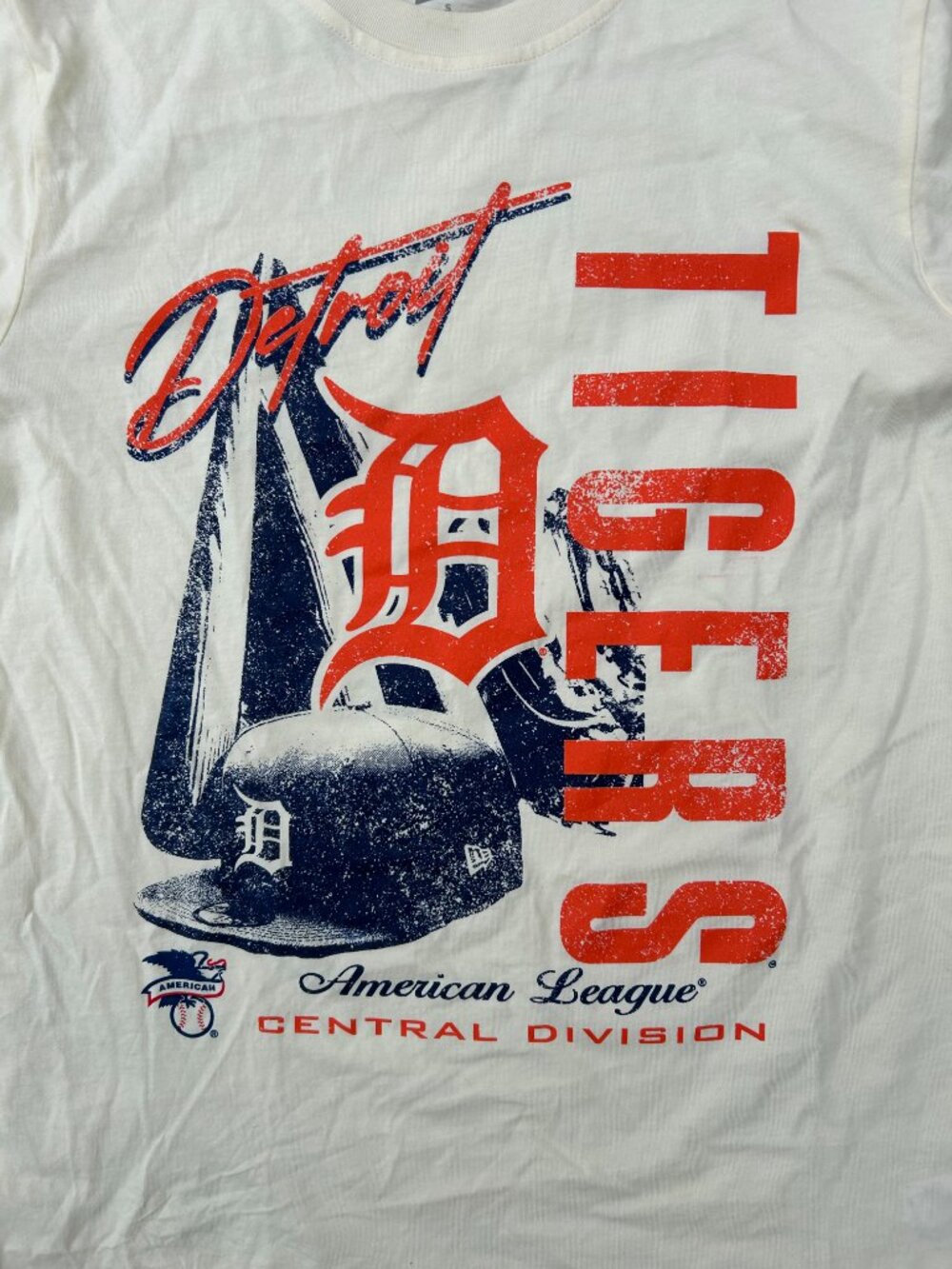 Detroit Tigers MLB Baseball New Era T Shirt Men Sz S - Picture 2 of 7